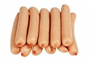 Hot Dogs 4x1 8" 1-10lb
