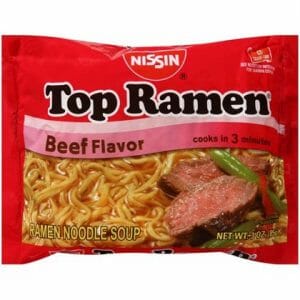 Nissin Top Ramen Beef 24/3z
